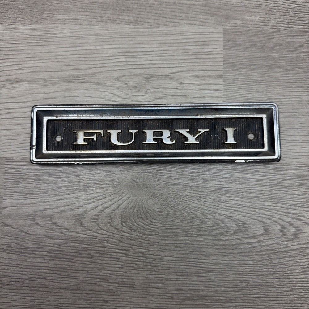 Vintage 1968 Plymouth Fury‎ I C-body Interior Door Panel Trim Emblem.